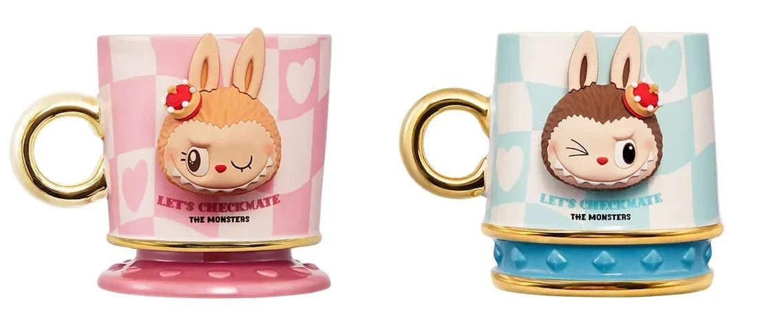 Labubu Blue and Pink Mug – Let’s Checkmate Series