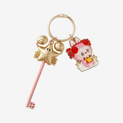Labubu Cancer Constellation Series Keyring Pendants