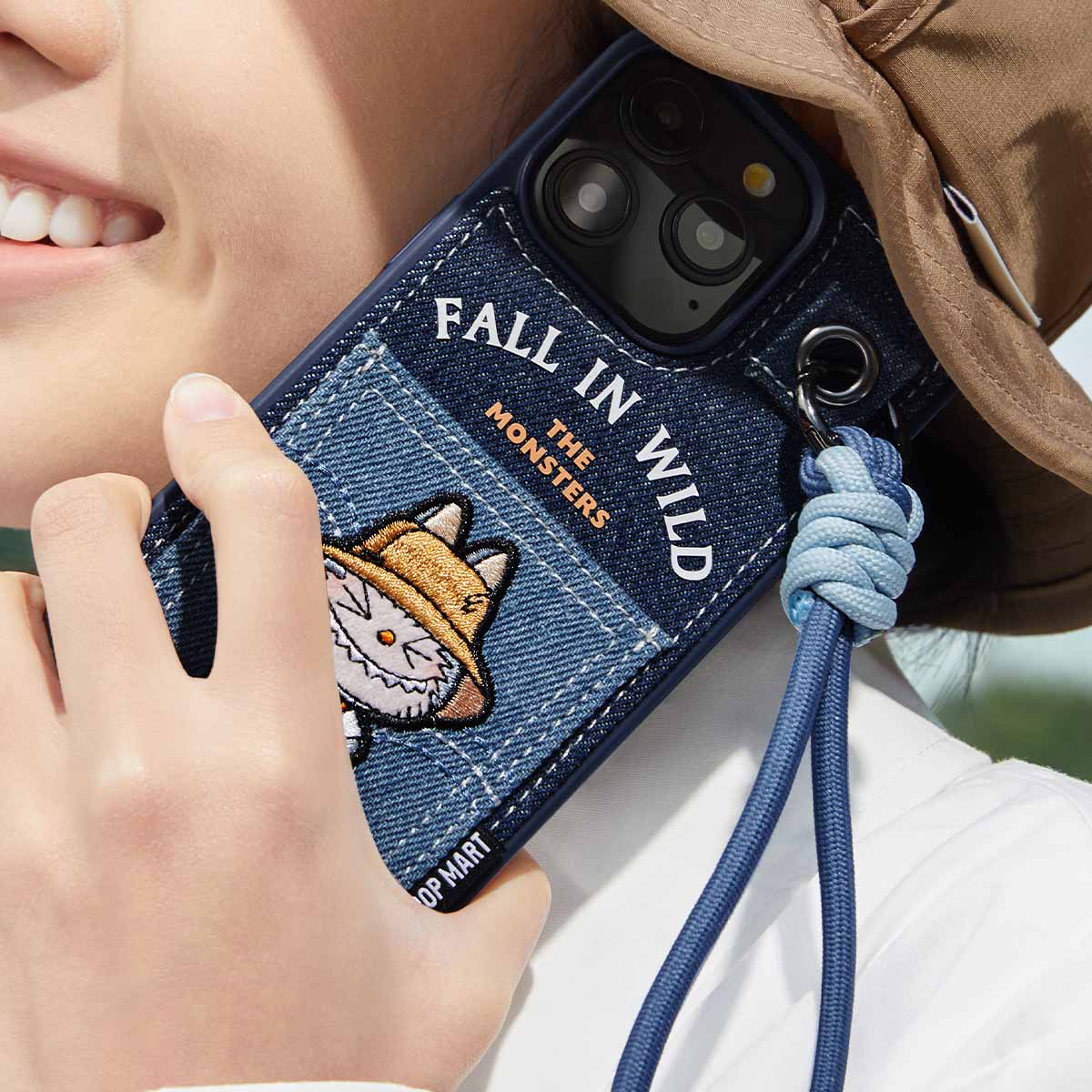 Labubu Lanyard iPhone Case – Fall In Wild Series