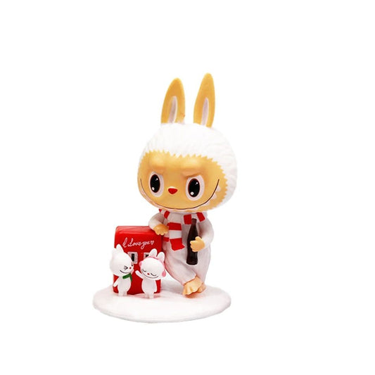 Labubu Little Snowman Figurine – Coca-Cola Series