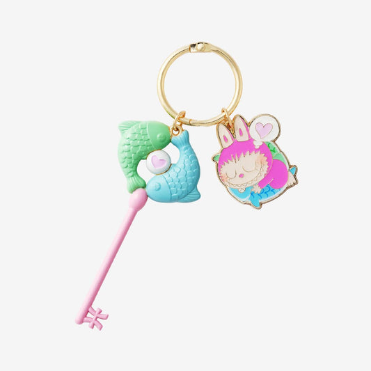 Labubu Pisces Pendant Keyring – Constellation Series