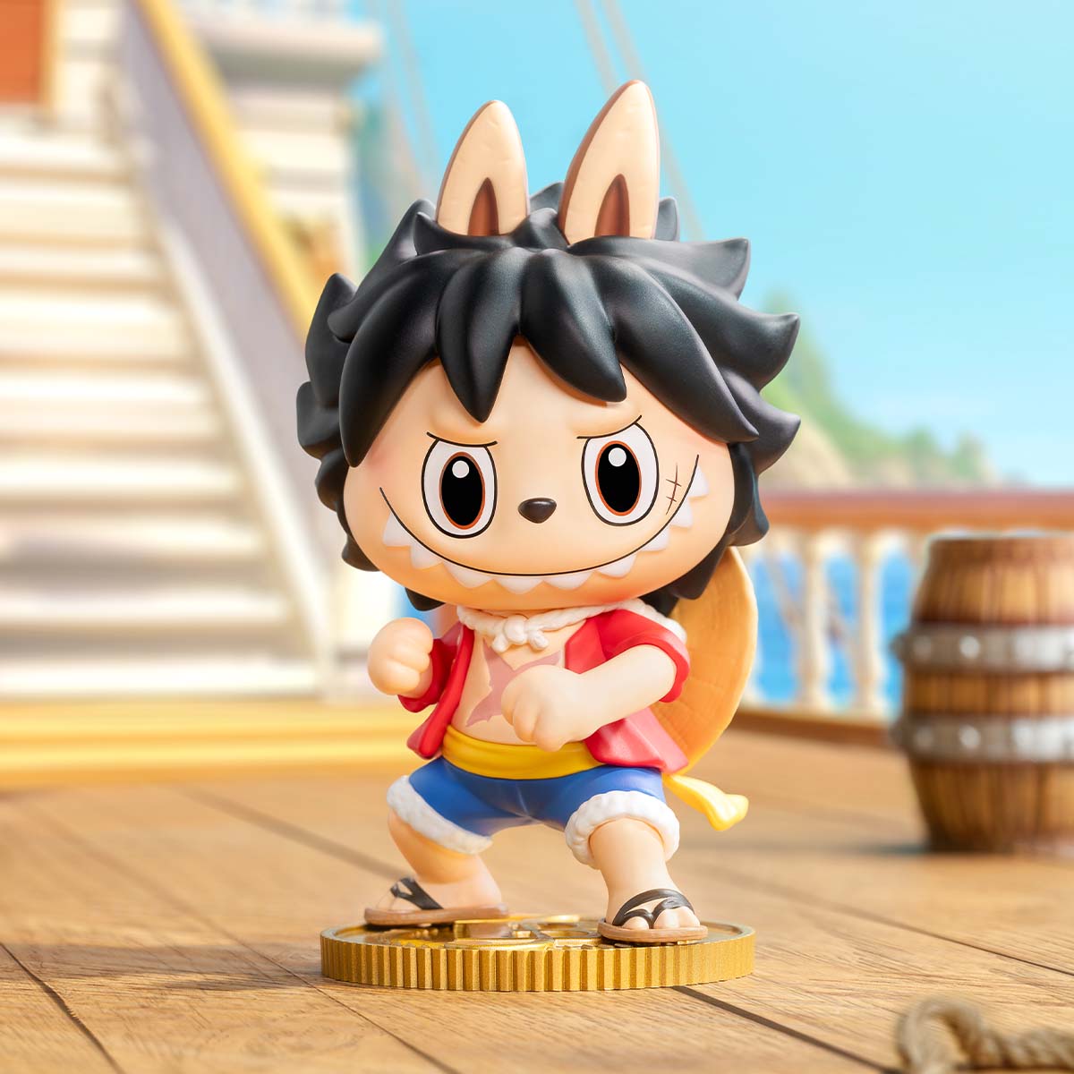 Labubu x One Piece Franky figurines