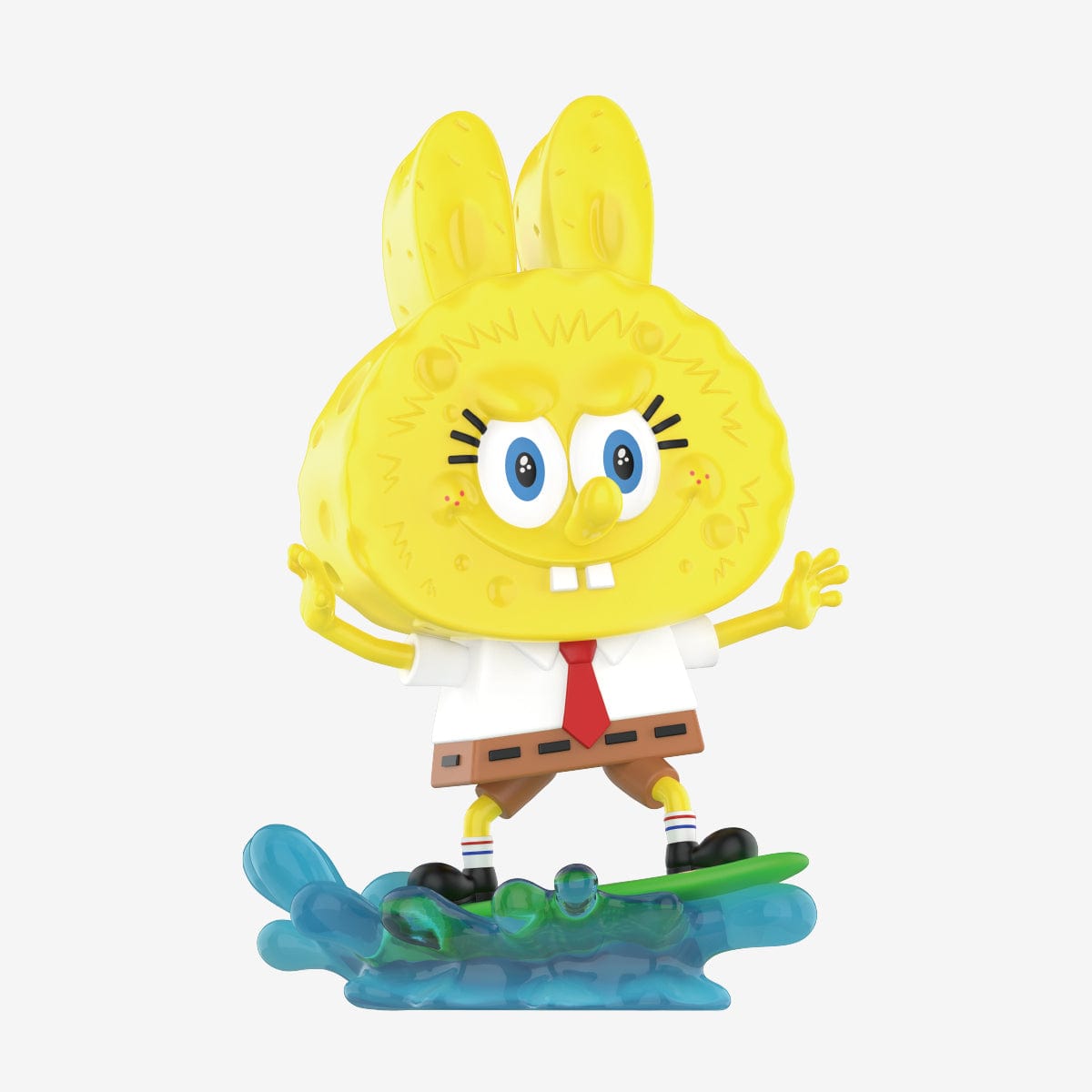 Labubu × SpongeBob SquarePants Surfing Figurine – Exclusive Collection